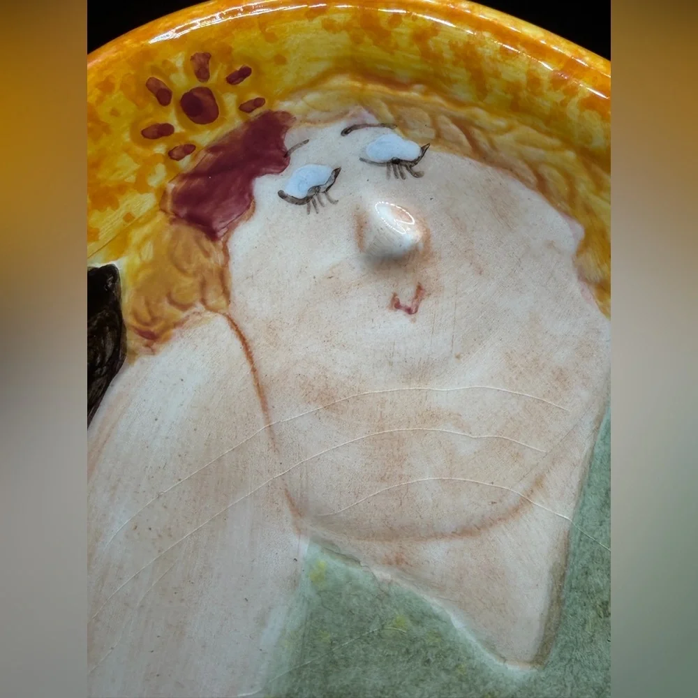 Erika Oller House of Prill Plate Happily Dying of Chocolate, Serving Dish Plate